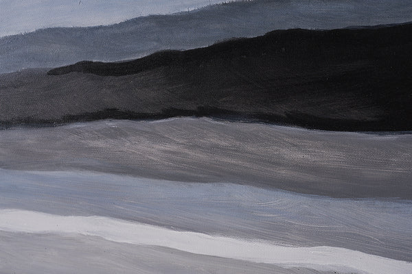 Mystic Landscape - 72" X 22" - Black Floater Frame