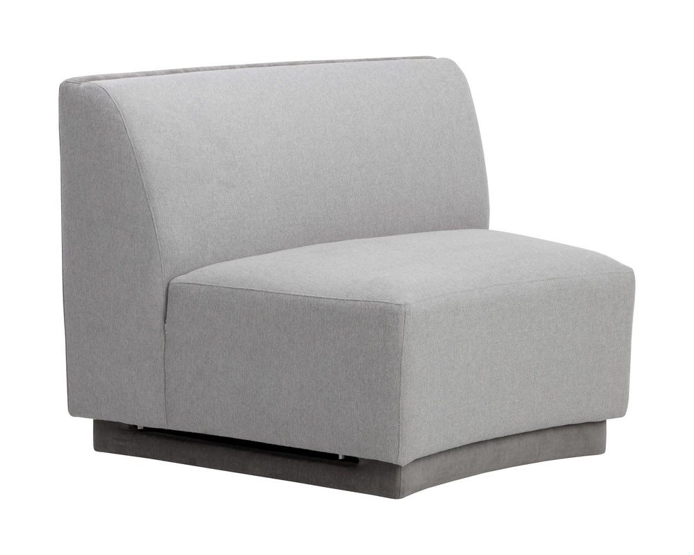 JACLYN MODULAR - ARMLESS CHAIR - EGYPT LIGHT GREY / DANNY MEDIUM GREY
