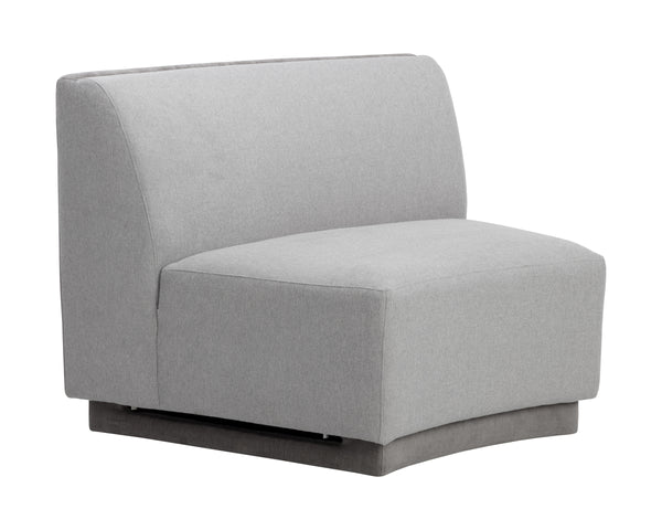 JACLYN MODULAR - ARMLESS CHAIR - EGYPT LIGHT GREY / DANNY MEDIUM GREY