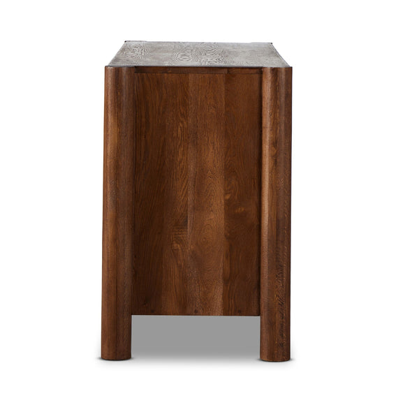 Ezri 6 Drawer Dresser - Carved Cocoa Oak