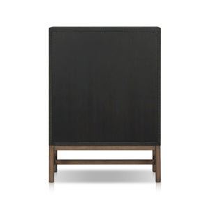 Fiona Tall Dresser - Black Raffia