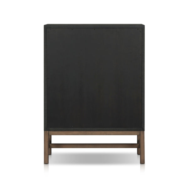 Fiona Tall Dresser - Black Raffia