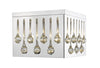 Oberon 4 Light Flush Mount in Chrome  Finish