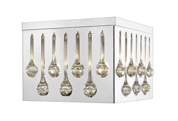 Oberon 4 Light Flush Mount in Chrome  Finish