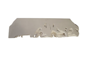 Cast Root Console Table, Gel Coat White 