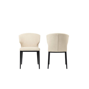 Moe's Delaney Warm Beige Dining Chair Set of 2