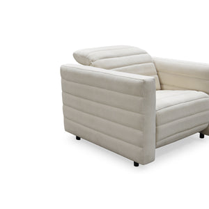 Juno Power Recliner Chair in Off White