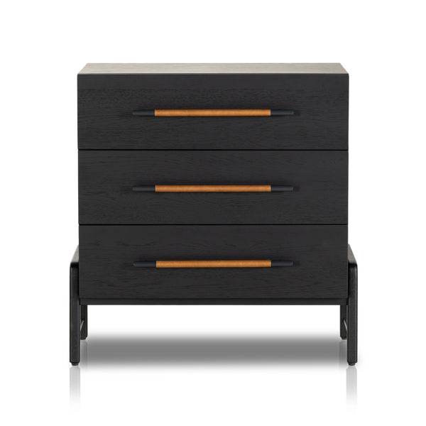 Rosedale 3 Drawer Dresser - Ebony Oak Veneer