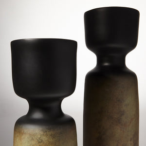 Small Chalice Vase in Rustic Patina