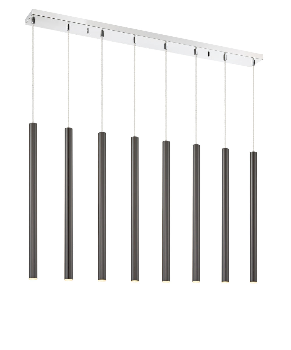 Forest 8 Light Island/Billiard in Chrome Finish