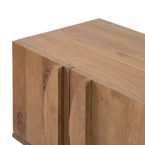 Pickford Media Console In Dusted Oak Veneer