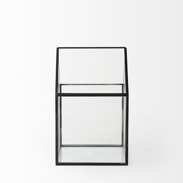 Sikes (Medium) 8L x 8W x 13H Hut Terrarium W/Glass Base