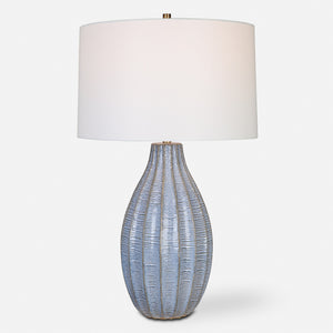 Veston Blue Glaze Table Lamp