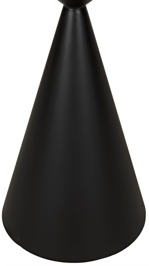 Zasa Side Table, Black Steel