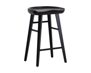 DOMINIC COUNTER STOOL - BLACK