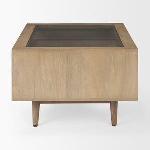Sable  38.0L x 27.0W x 18.0H Light Brown Wood Coffee Table