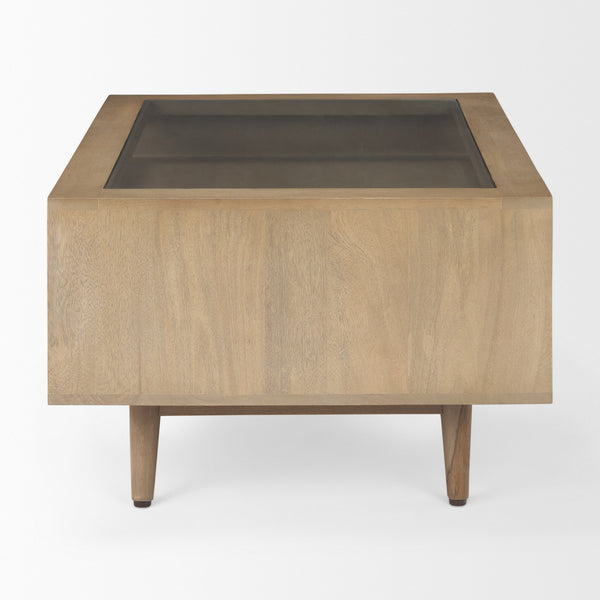 Sable  38.0L x 27.0W x 18.0H Light Brown Wood Coffee Table