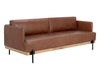 SAUL SOFA - SHALIMAR TOBACCO LEATHER