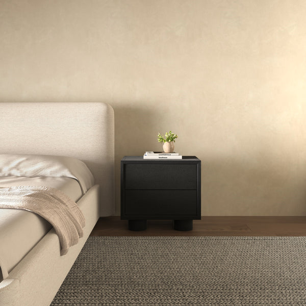 Moe's Marcelle Nightstand in Black Oak