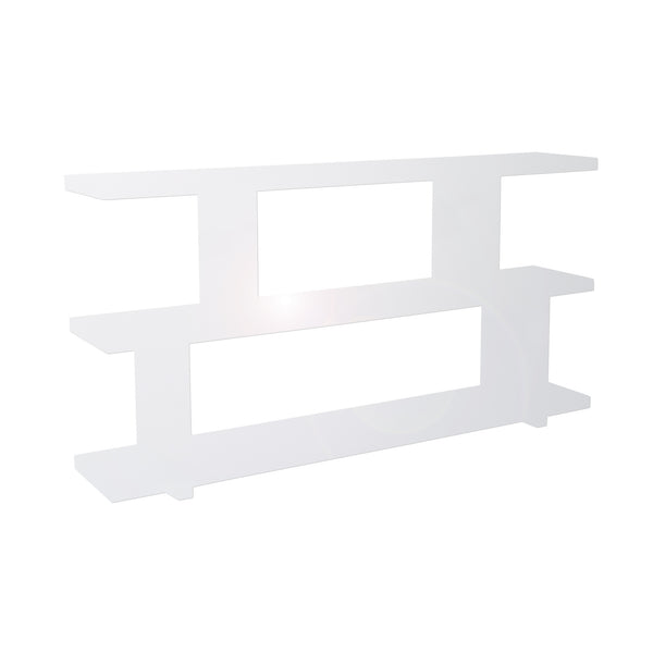 Miri Small Shelf White Open Bookshelf Room Divider