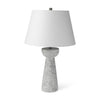 Julia 16.0L x 16.0W x 27.0H Gray Antique Painted Cement Table Lamp