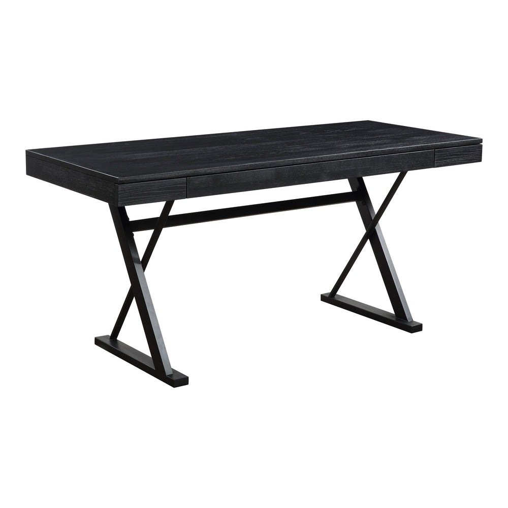 Moe's Profecto Desk Black with Soft-Close Drawers