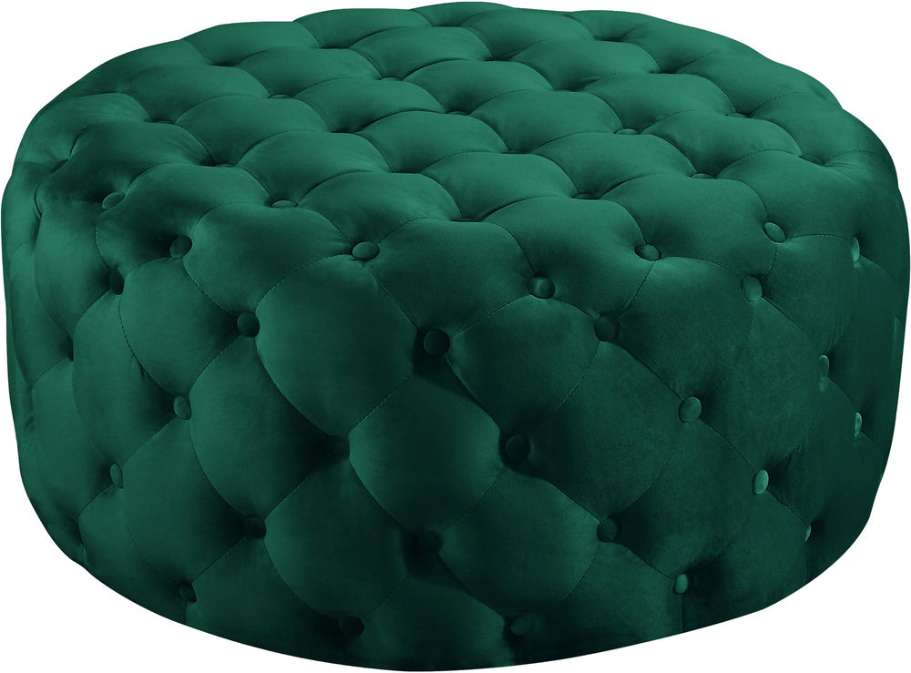 Percy Ottoman/Bench In Green Velvet