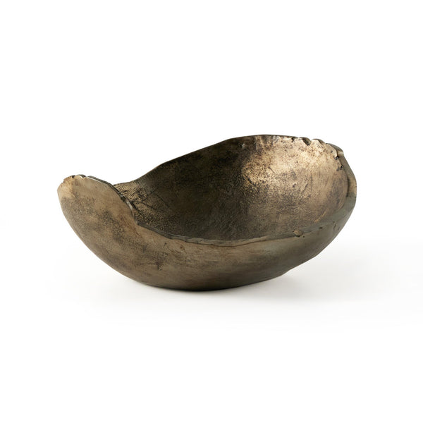 Jagen Outdoor Bowl - Rustic Cast Aluminum