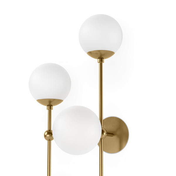 Armstrong 4 L Sconce - Burnished Brass