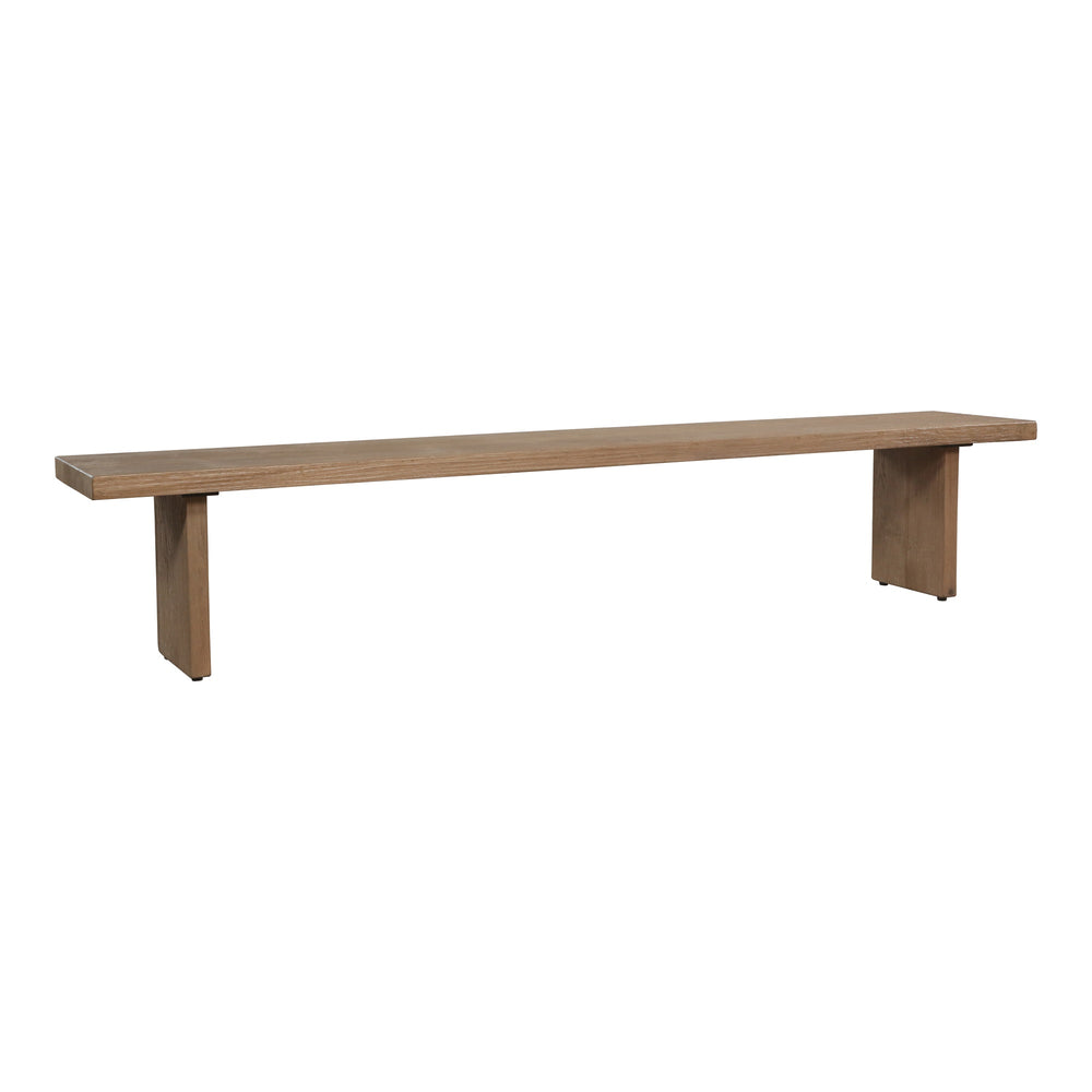 Moe's Koshi Bench Sandblasted Amber Oak