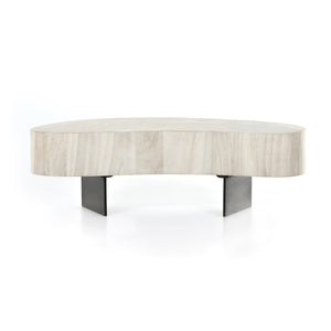 Avett Coffee Table Tall Piece In Bleached
