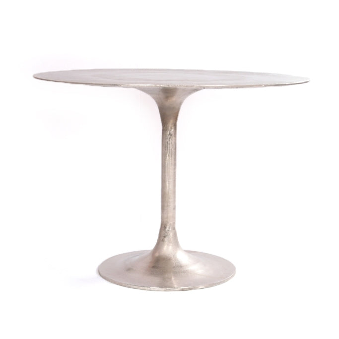 SIMONE BISTRO TABLE-RAW ANTIQUE NICKEL