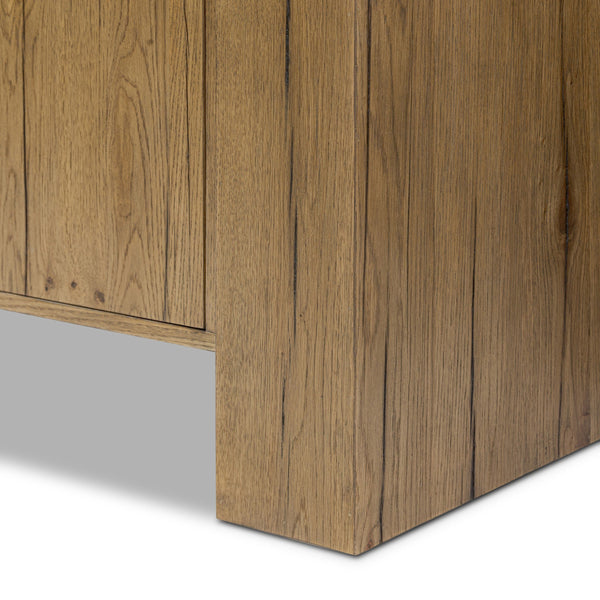 Fisher Bookcase - Rustic Amber Oak Veneer