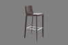 Tiffany bar stool brown bonded leather