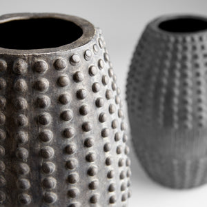 Short Scoria Vase in Gray