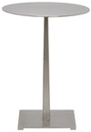 Stiletto Side Table, Metal with Antique Silver