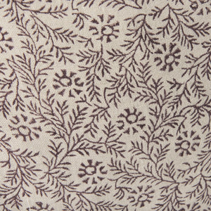 Jayne Beige w/ Merlot Print Linen Square Decorative Pillow Cover