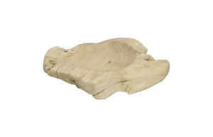 Teak Wood Bowl, Bleached