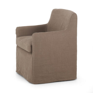 Westcott Slipcover Dining Chair - Brussels Mushroom