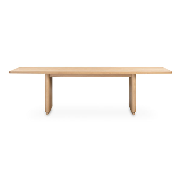 Moe's Round Off Large Natural Oak Dining Table