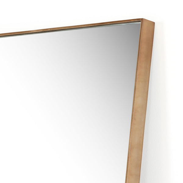 Georgina Rectangle Floor Mirror - Polished Brass