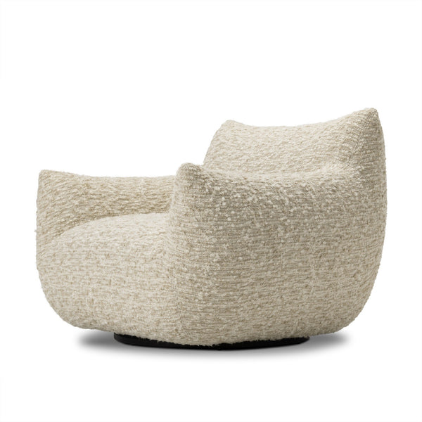 Margot Swivel Chair In Solema Cream