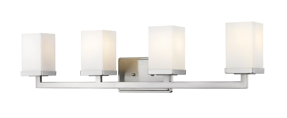 Tidal 4 Light Vanity  in Brushed Nickel Finish