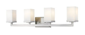 Tidal 4 Light Vanity  in Brushed Nickel Finish