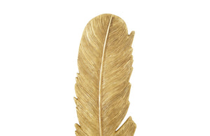 Feathers Wall Art, Gold Leaf, Set of 2, Large
