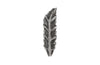 Petiole Wall Leaf, Silver, Small, Version B