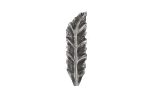 Petiole Wall Leaf, Silver, Small, Version B
