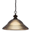 Shark 1 Light Pendant in Bronze Finish
