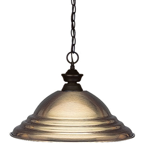 Shark 1 Light Pendant in Bronze Finish