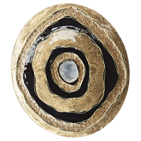 Skipping Rocks Wall Decor | Gold And Black - Large